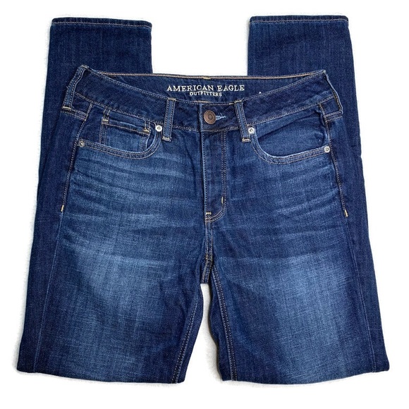 AMERICAN EAGLE Tomgirl Ripped Destroyed Jeans AEO - Picture 3 of 11